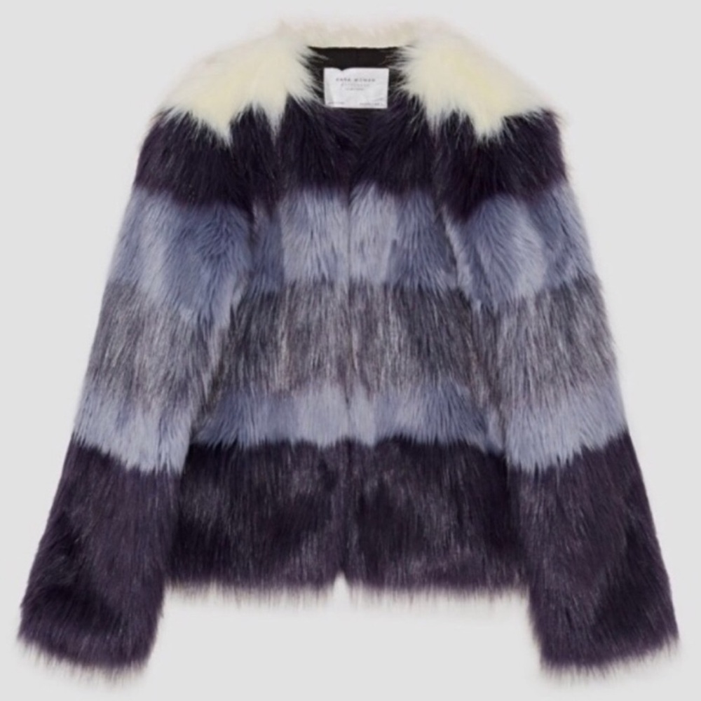 Zara faux fur jacket